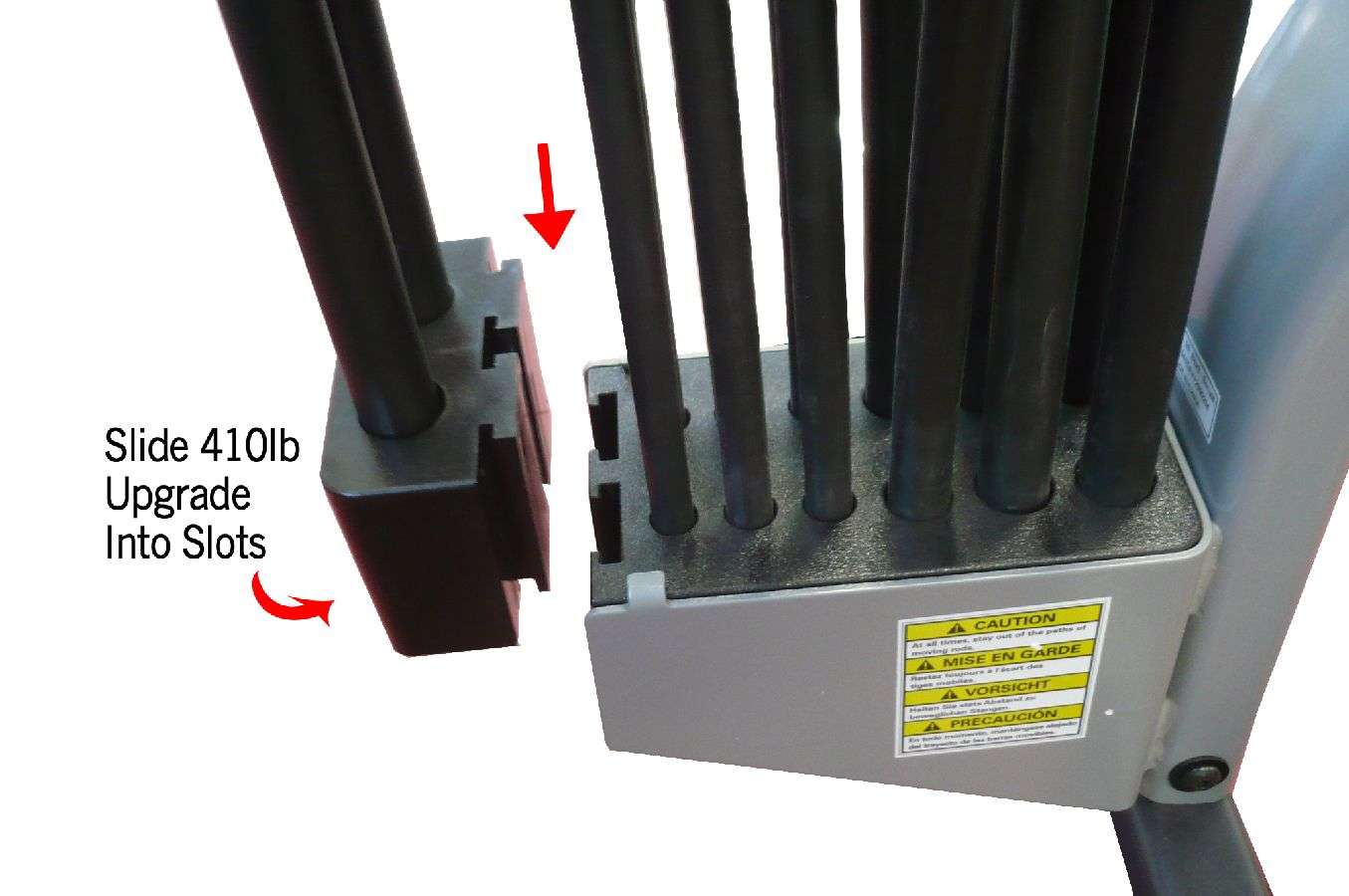 How to install bowflex 310 pound rod upgrade